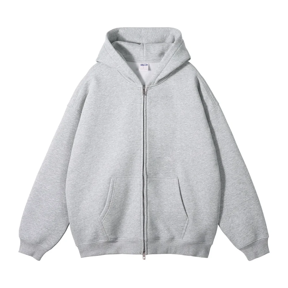 Full Zip up Hoodie Manufacturer Custom Heavyweight Oversized Cotton Men's Quality Double Two Way Zipper Hoodie Men - Image 134